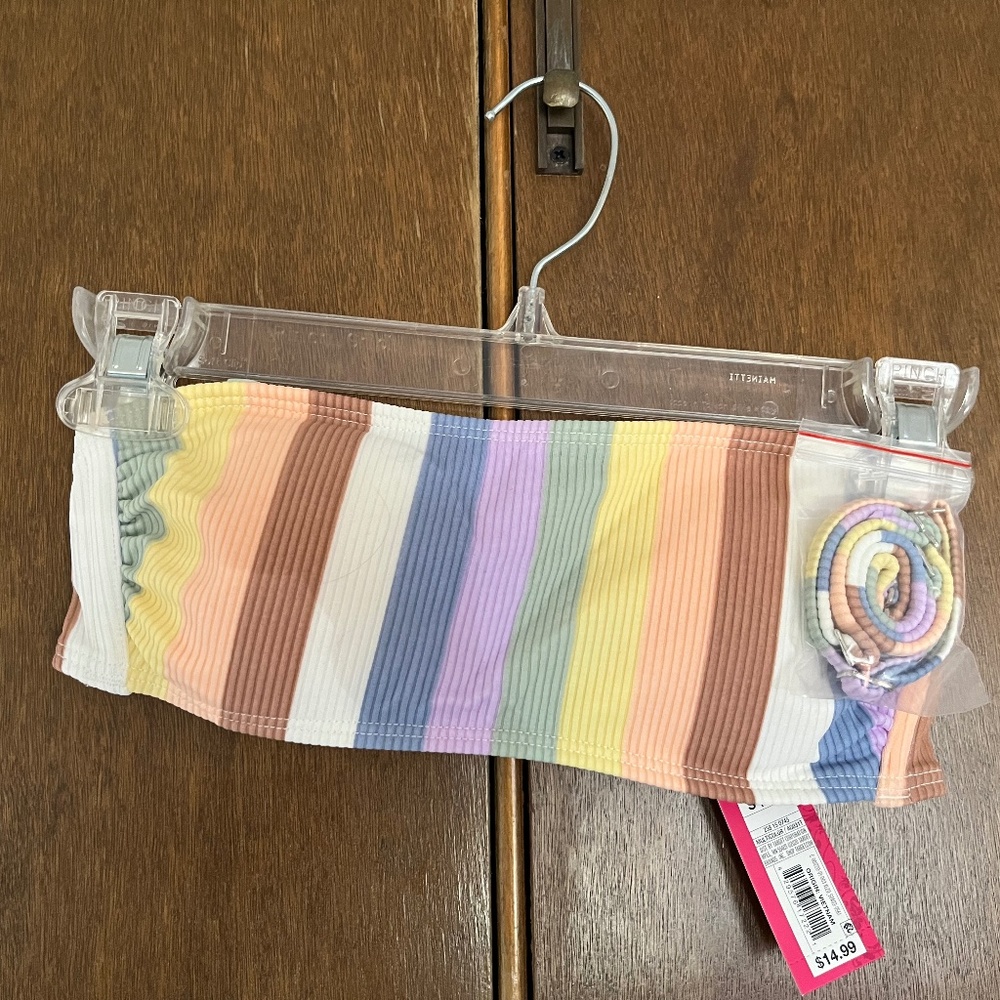Xhilaration striped bandeau bikini